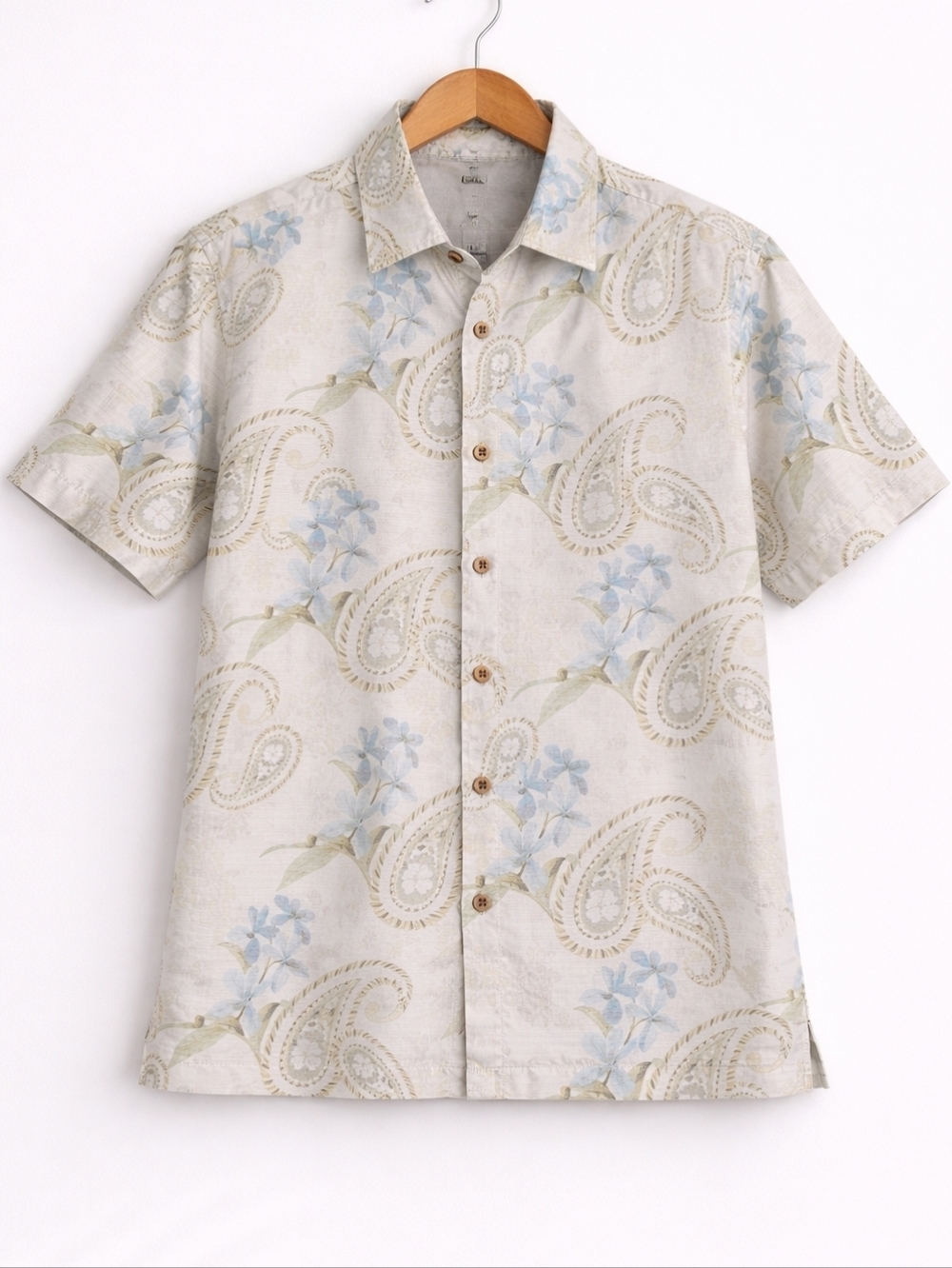 Tommy Bahama~100% Silk~Hawaiian Paisley~ Camp Button Down Shirt~Size Medium